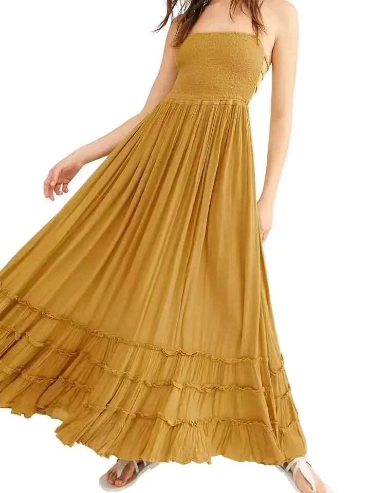 2024 Beach Dress Sexy Dresses Boho Bohemian People Holiday Summer Long Backless image 5