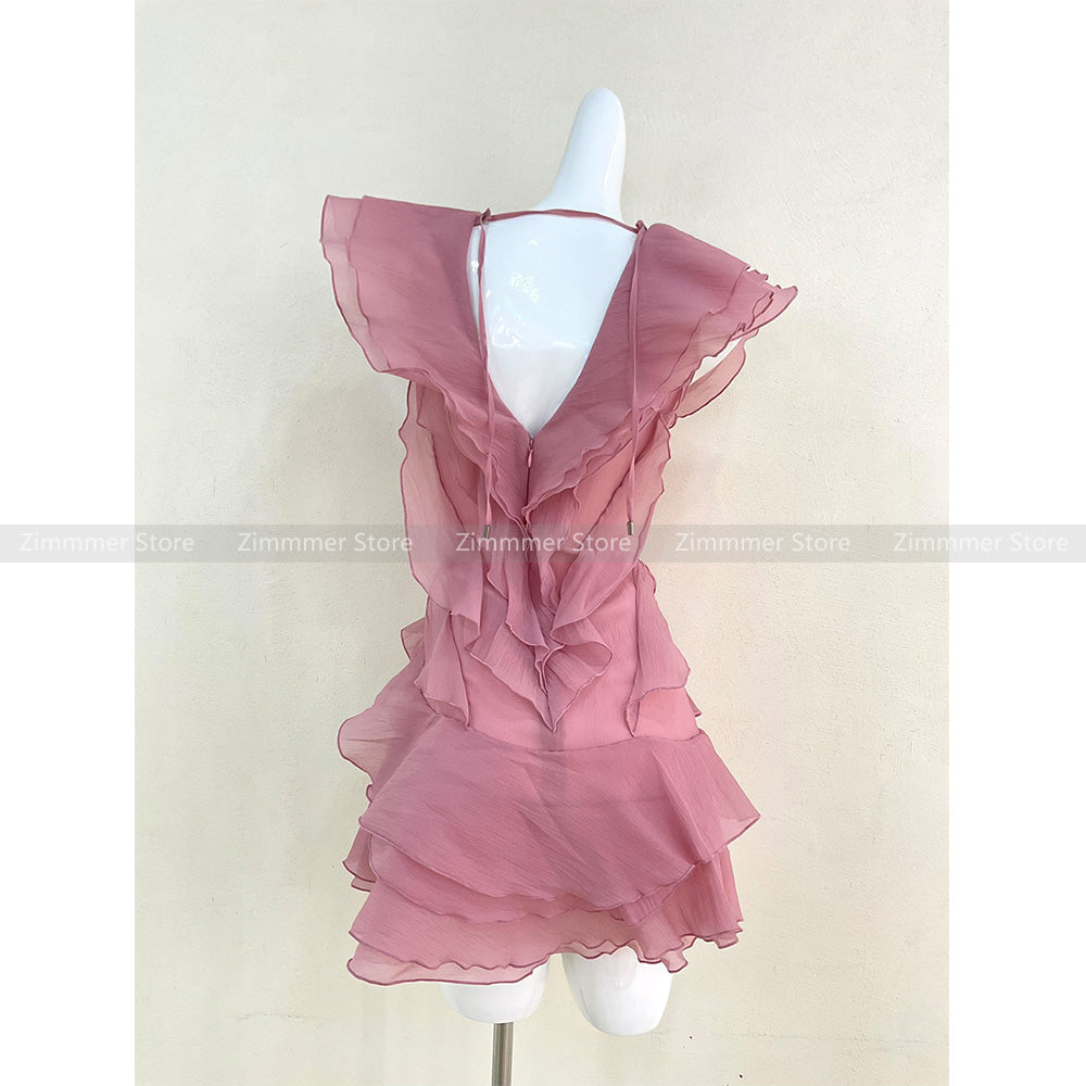 Vietnam niche design new heavy petal ruffles Gorgeous pure desire atmosphere feelin image 5