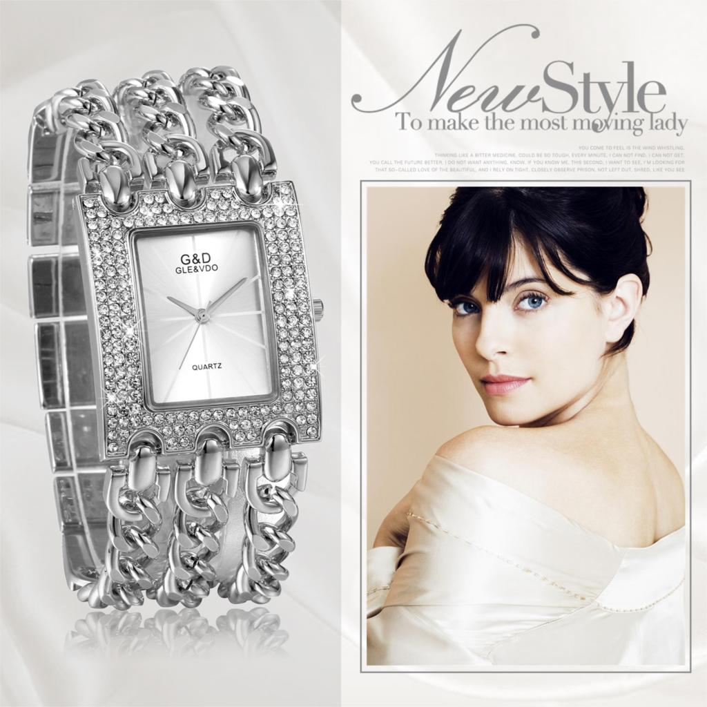 LANCARDO New Top Brand Luxury Women's Watches Alloy Clock Lady's Gold image 6