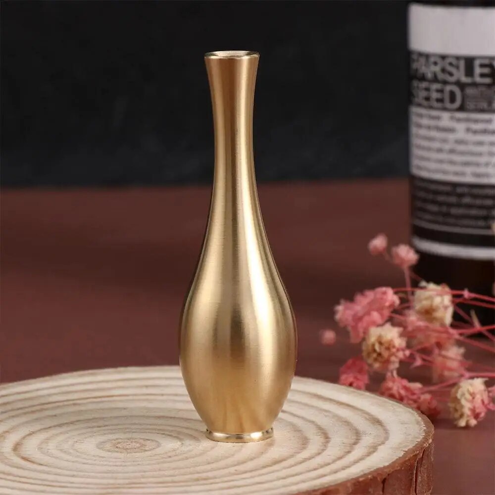 Mini Pure Copper Vase Gold Living Room Decorative Antique Vase Unique Vase Nord image 3
