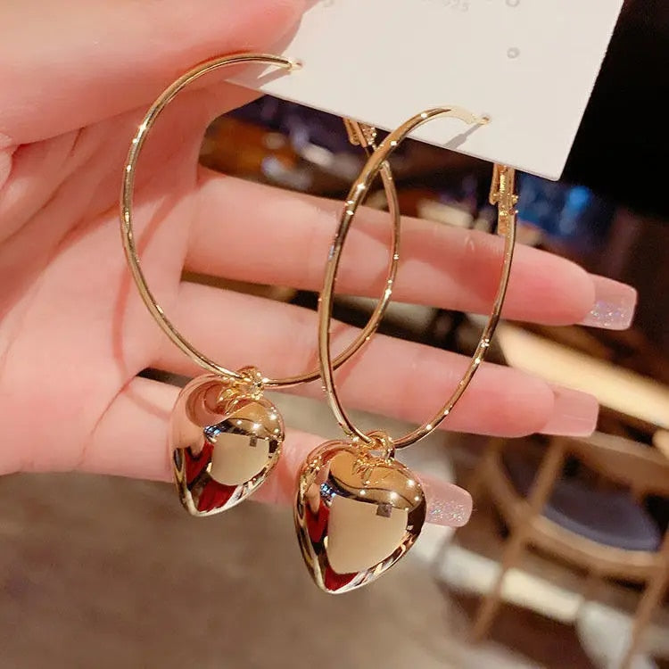 Zircon Wheat Tassel Pendant Gold Color U-shaped Earrings for Women 2023 New Fas image 43