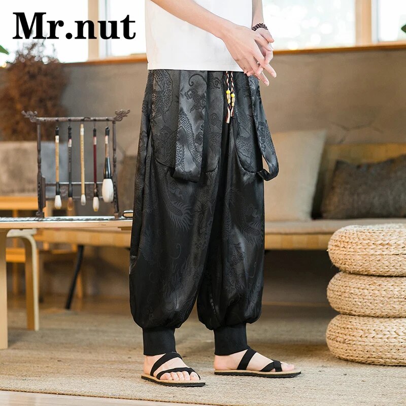 Mr.nut Personality Retro Unisex Harem Pants Loose Ankle Pants Hip Hop Streetwea image 4