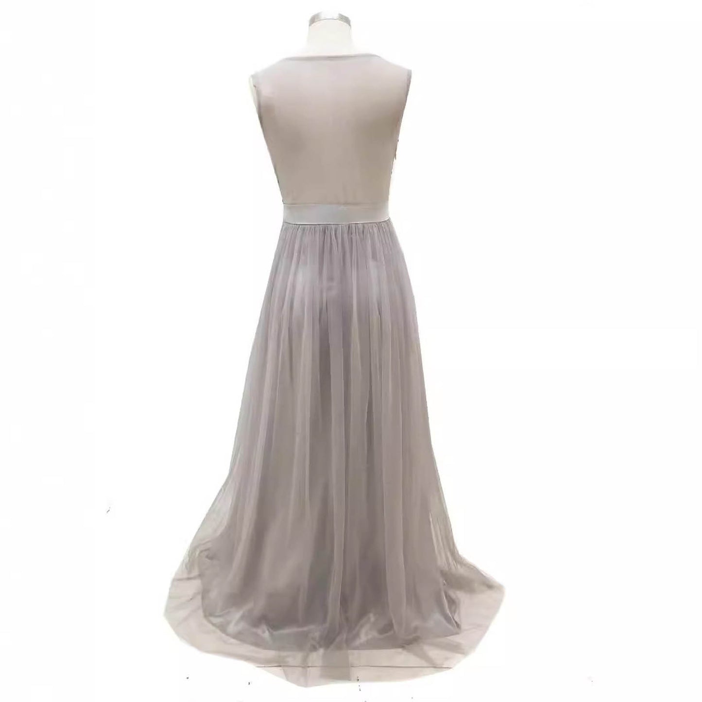 Women Formal Long Lace Dress Prom Evening Party Cocktail Bridesmaid Wedding Gow image 3