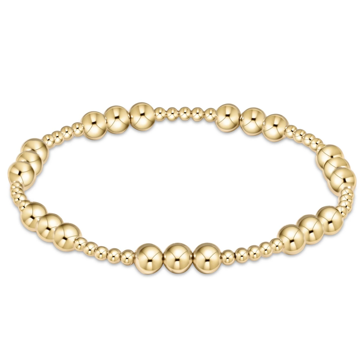 KKBEAD Stretch Bracelet Femme 18 K Waterproof Gold Plated Beaded Bracelets for image 3