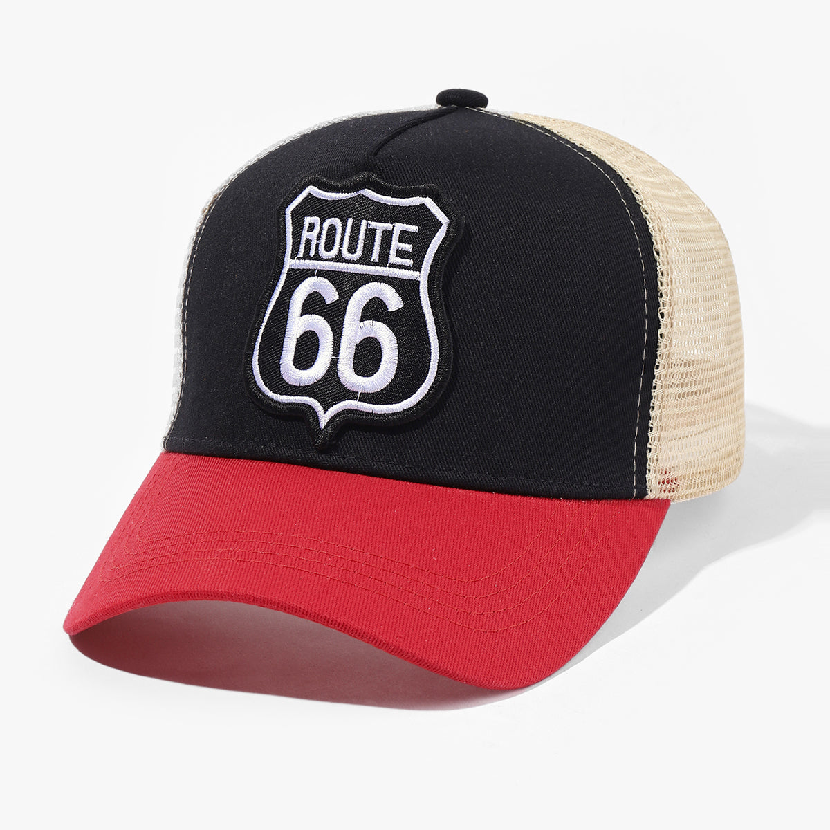 ROUTE 66 Baseball Cap Spring Autumn Mesh Snapbac Hat For Women Men Trucker Hat image 2