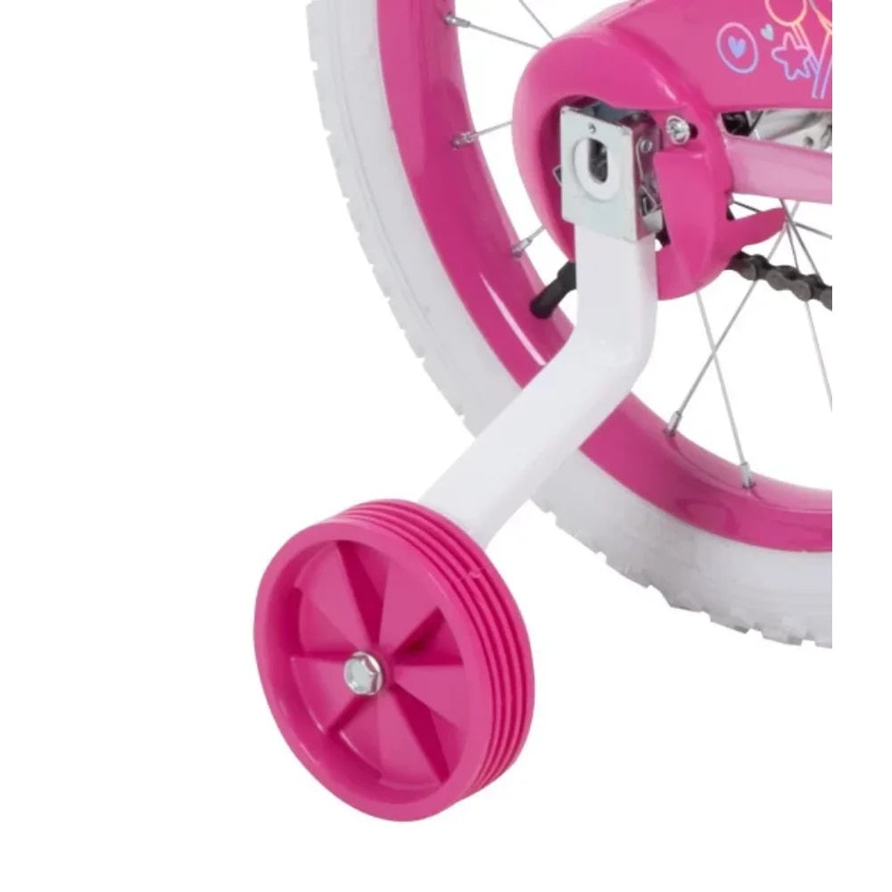 2023 Huffy 16 Inch Sea Star Girl's Bike, Pink Bubble Gum Children Bicycle image 2