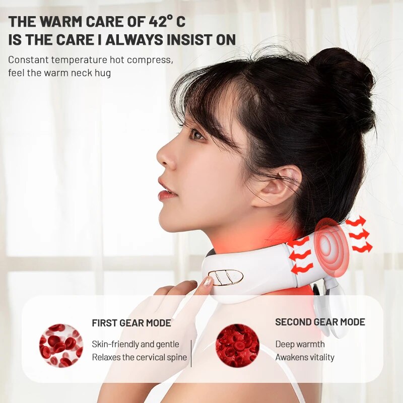Upgraded Neck Protector Intelligent Rechargeable Voice Neck Massager Heating Mi image 6