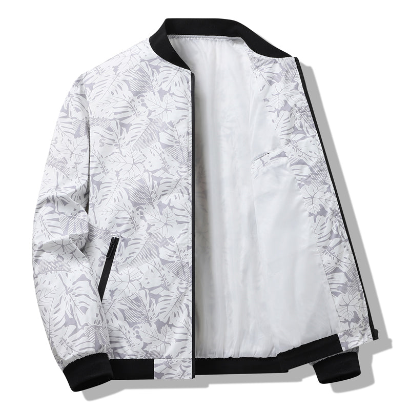 New Baseball Jacket for Mens Spring Autumn Printed Windbreaker Men Streetwear F image 1