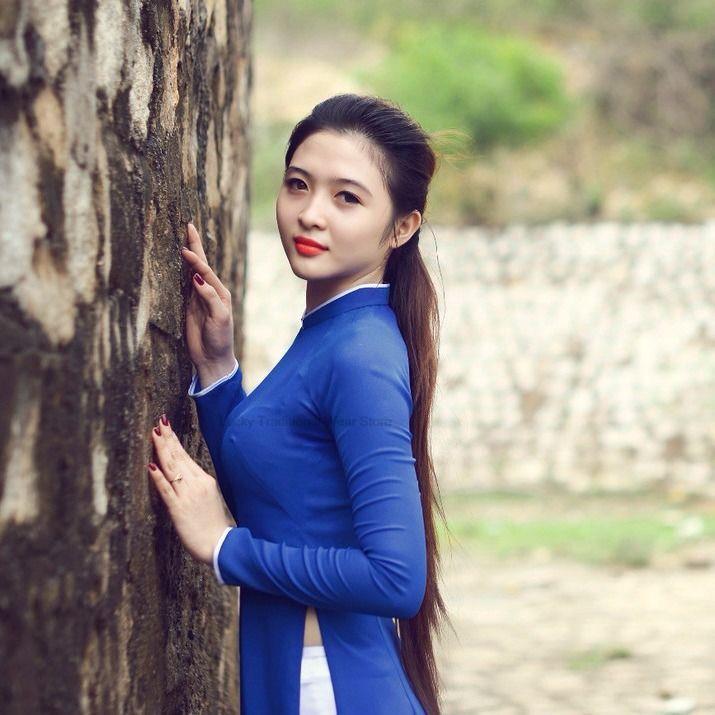 woman aodai vietnam traditional clothing ao dai vietnam robe and pants vietnam image 2