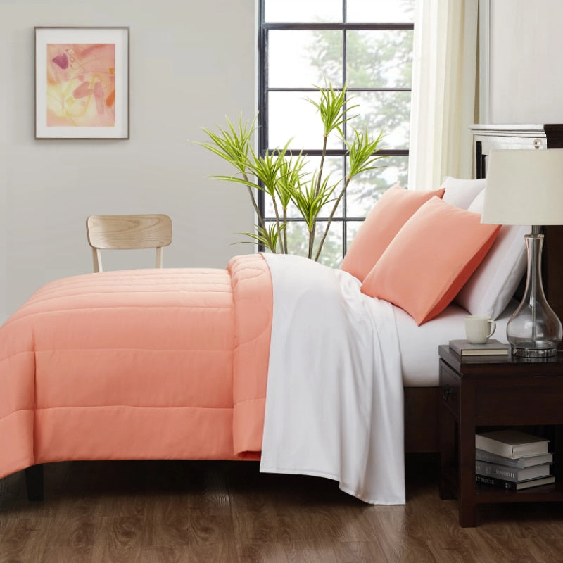 Mainstays Coral 7 Piece Bed in a Bag Comforter Bedding Set with Sheets image 2