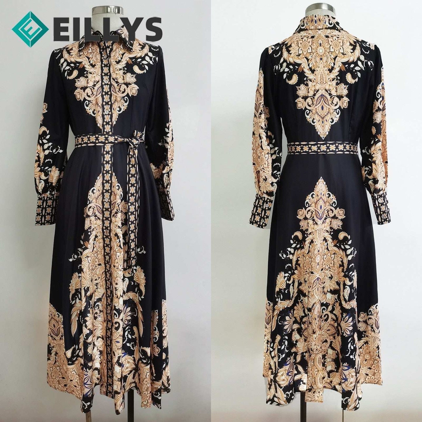 Ramadan Muslim Long Dress Dubai African Maxi Dresses Elegant Hijab Dress Women image 0