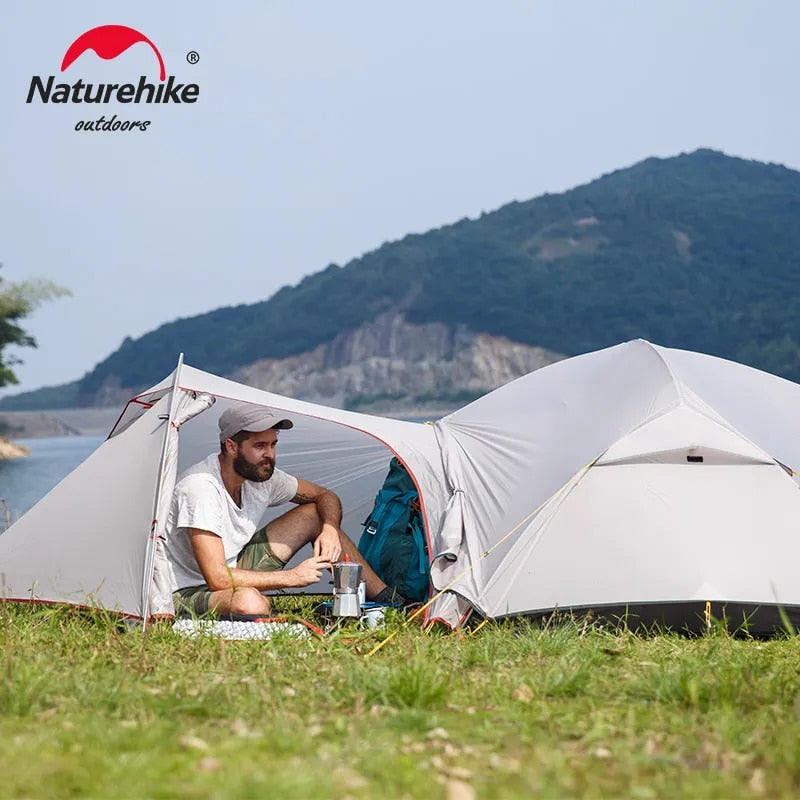 Naturehike Mongar 2 Tent 2 Person Backpacking Tent 20D Ultralight Travel Tent W image 7