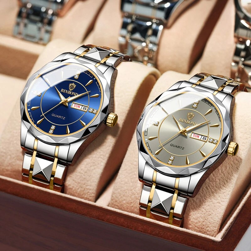 Fashion Luxury Gold Watch Men 2023 New Military Sport Quartz Wristwatch Calenda image 6