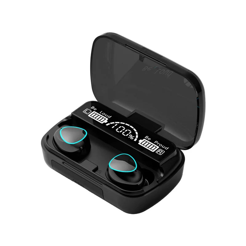 TWS M10 Wireless Bluetooth Headphones LED Display 3500mah Charging Box 9D Stere image 1