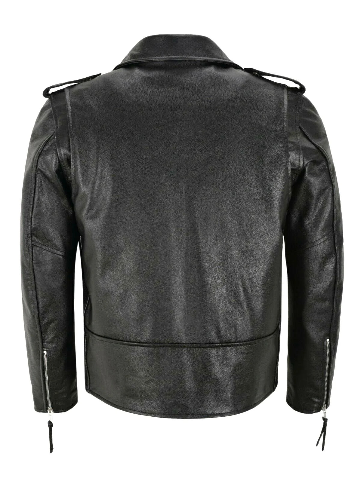2024 Mens Fashion Leather Jacket Slim Fit Stand Collar PU Jacket Male Anti-wind image 4