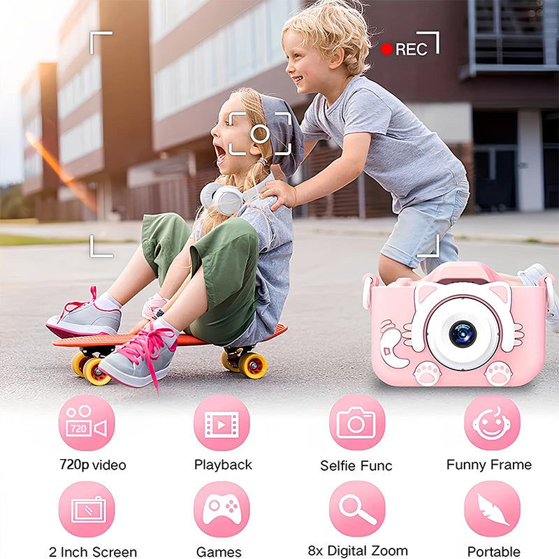 Kids Camera Toys Mini Camera Kids Digital Camera With Video Cartoon Soft Silico image 5