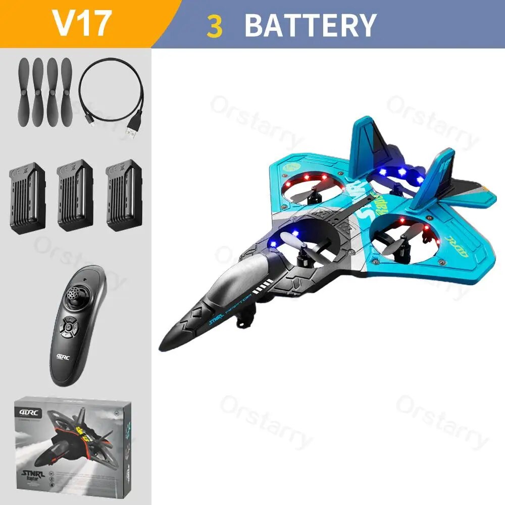 V17 RC Remote Control Airplane 2.4G Remote Control Fighter Hobby Plane Glider A image 6
