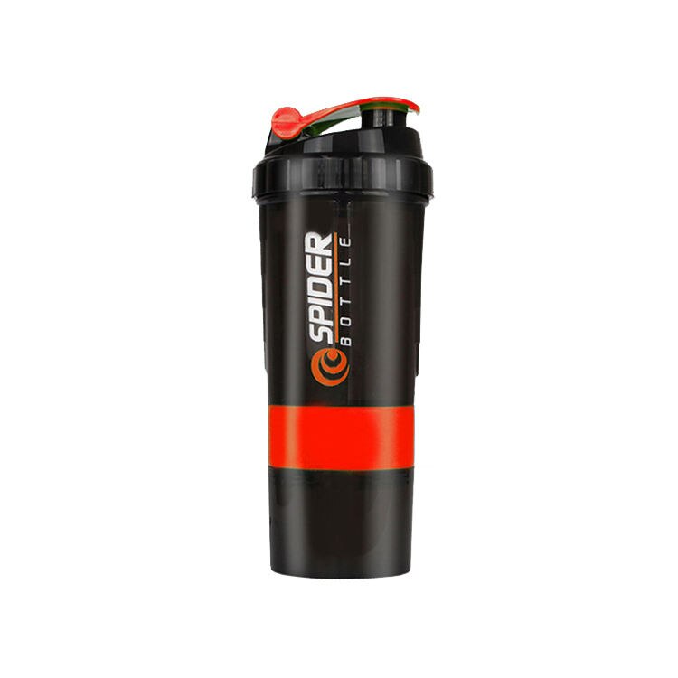 3 Layers Shaker Protein Bottle Powder Shake Cup Water Bottle Plastic Mixing Cup image 1