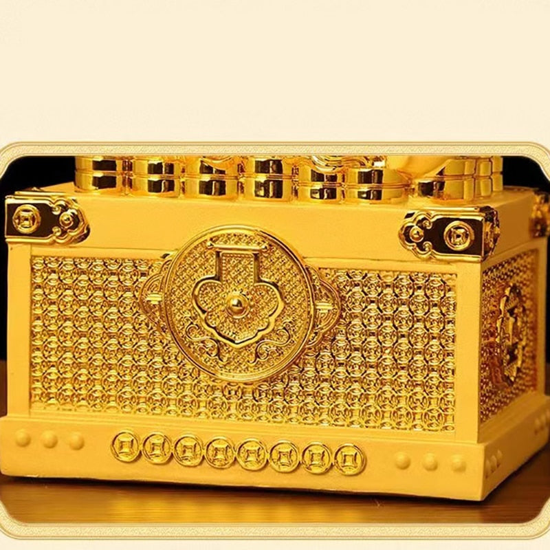 Mascot Golden Toad Piggy Bank Large Capacity Fortune Gathering Box Luxury Home image 6