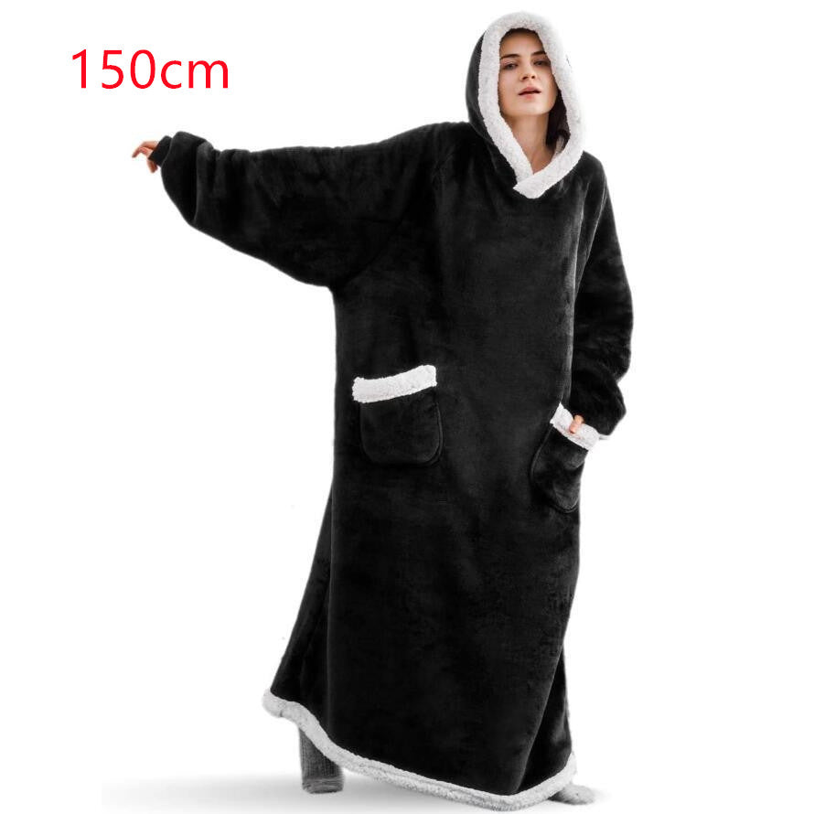 Winter TV Hoodie Blanket Winter Warm Home Clothes Women Men Oversized Pullover image 7