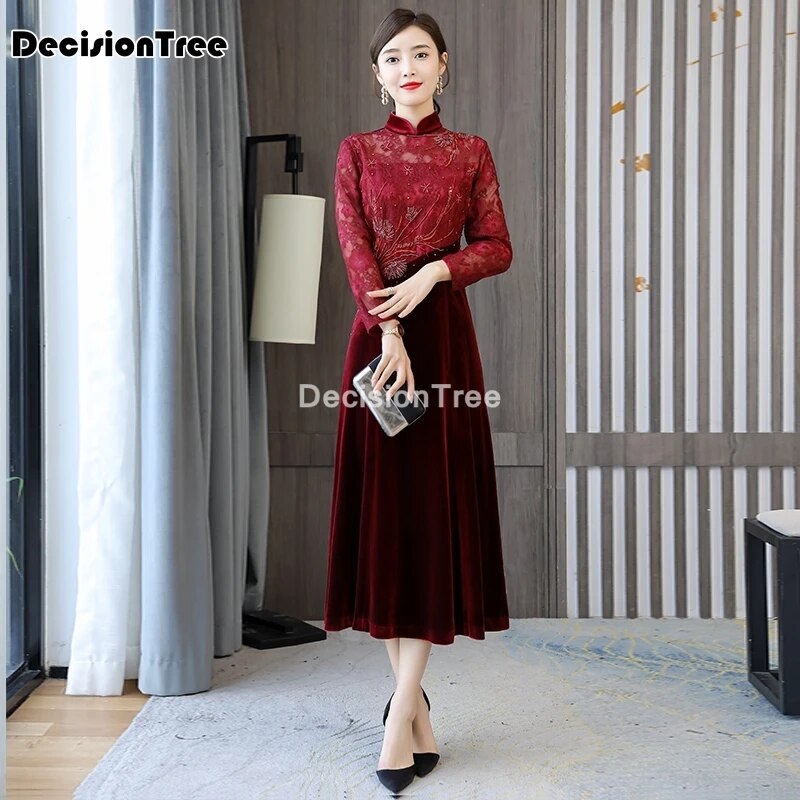2022 oriental dress classic chinese traditional dress women qipao chinese dress image 5
