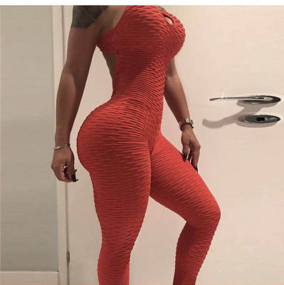 Fanceey femal Jumpsuit Women One Piece Sport Gym Fitness Sleeveless overalls fo image 7