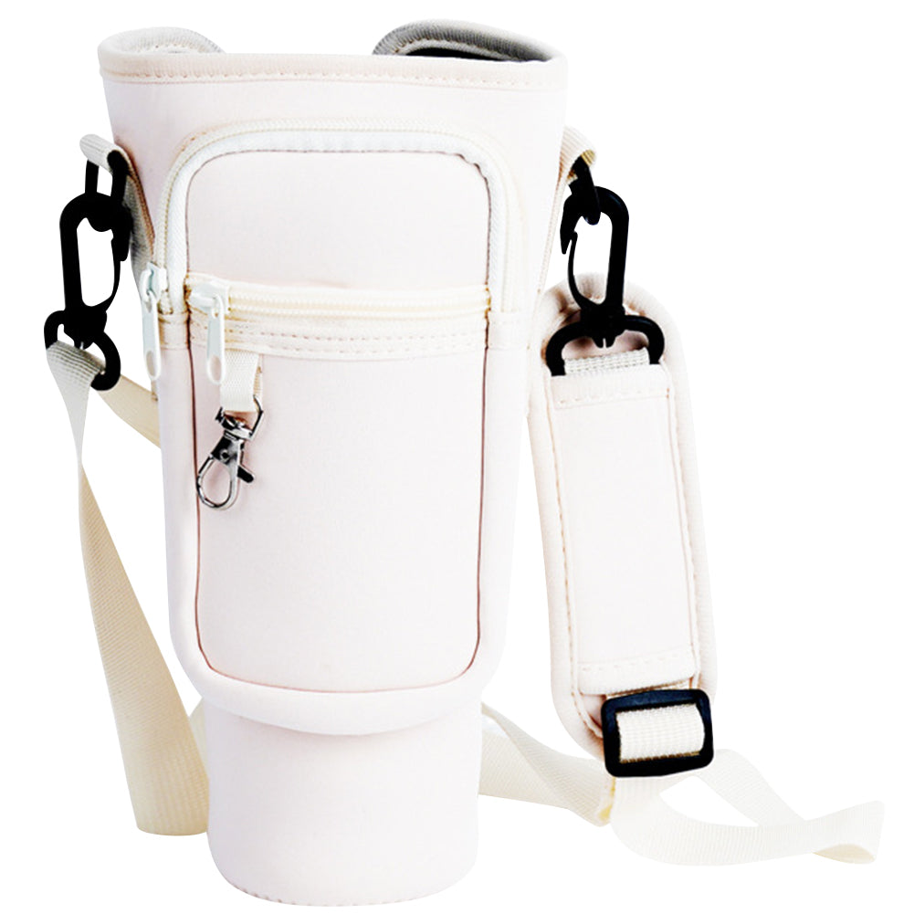 40oz Neoprene Water Bottle Carrier Bag For Stanley Quencher Cup Sleeve with Adj image 22