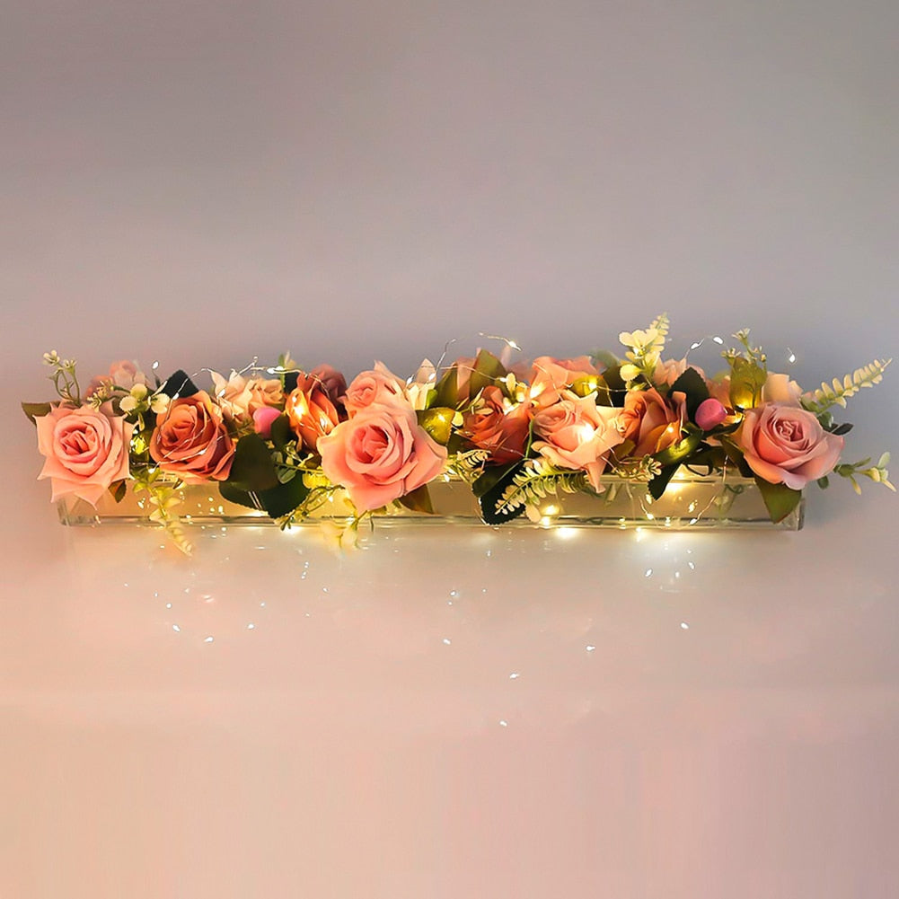 Transparent Acrylic Long Flower Vase Clear Rectangular Vase For Dining Table Ho image 11