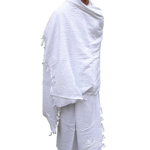 New Muslim Men's Clothing in Stock Mecca Pilgrimage Scarf Hajj Clothing image 1