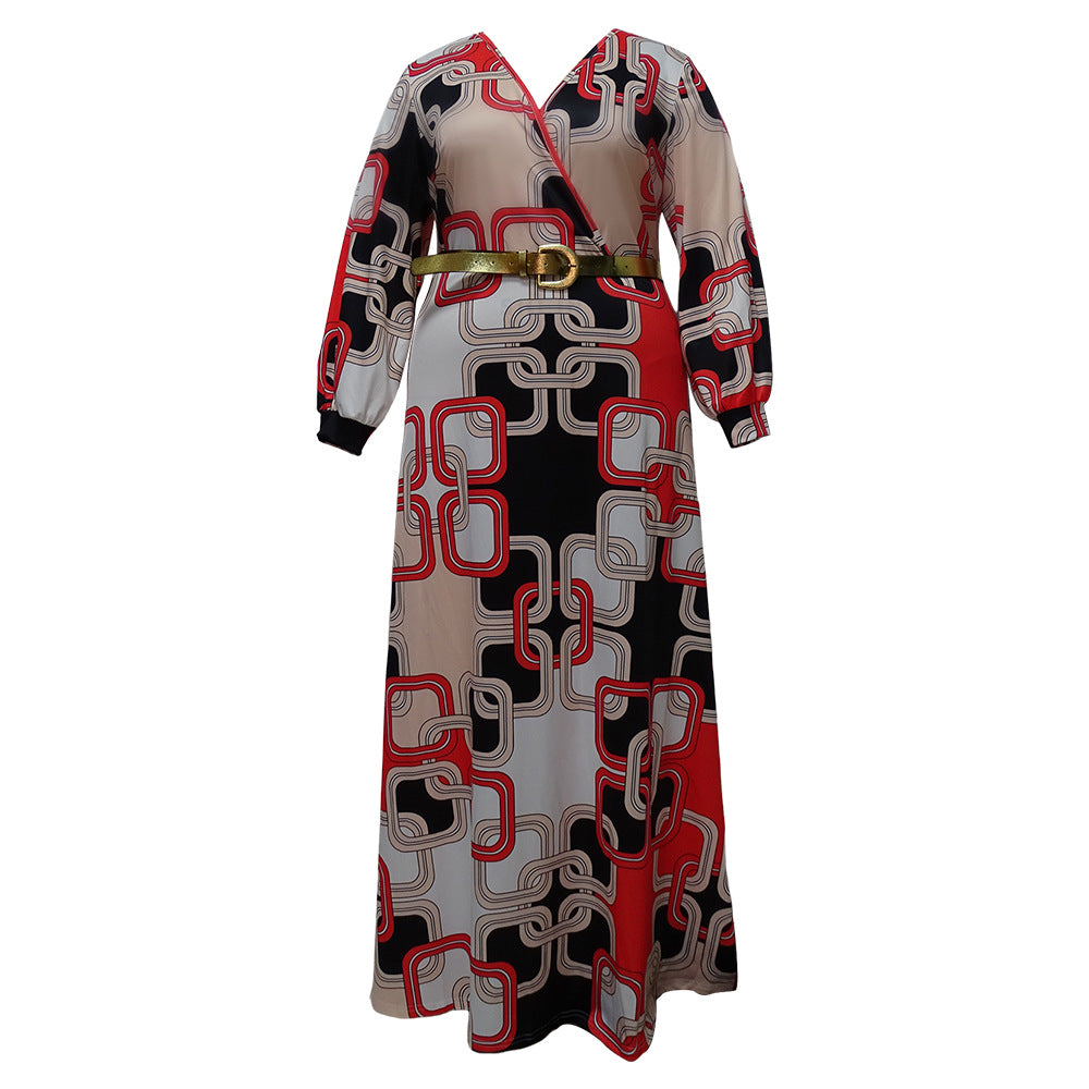 Free Size African Sequins Dress for Women Traditional Kaftan Robe Elegant Ladie image 5