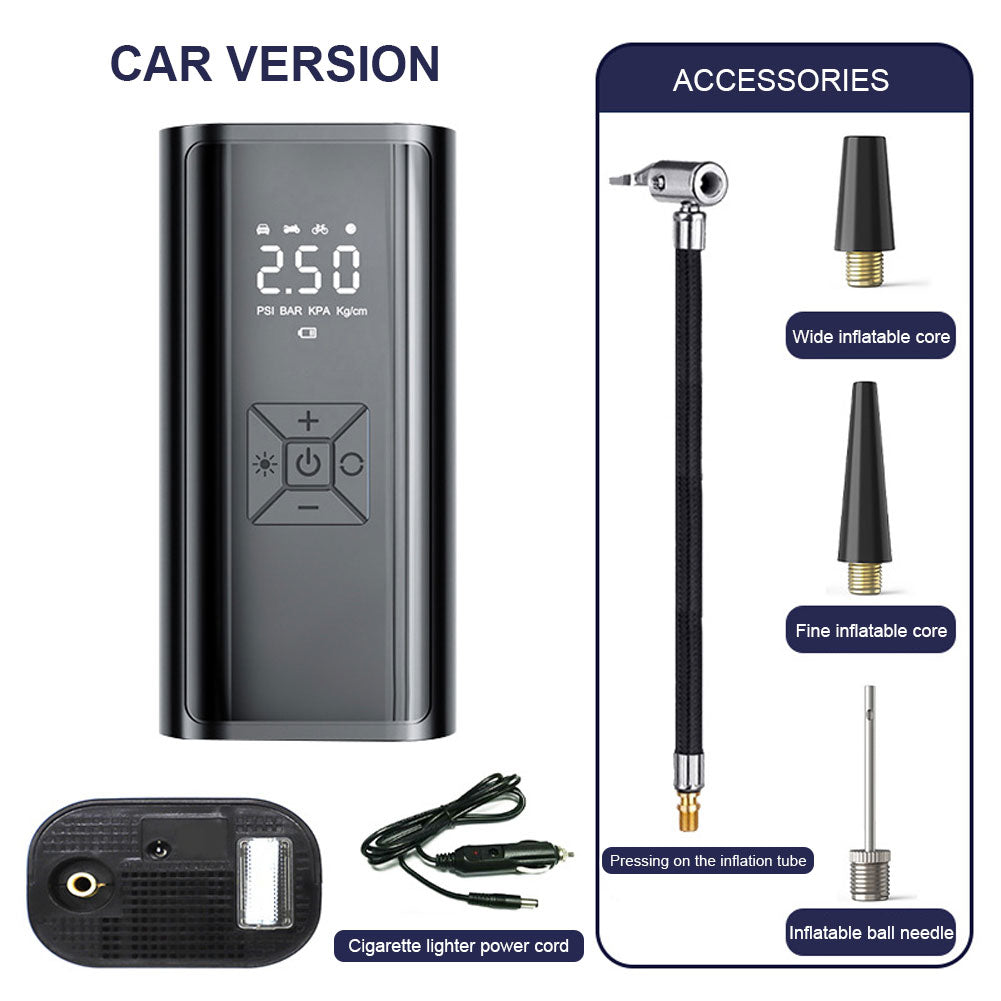 Wireless Car Air Compressor Rechargeable Air Pump Rapid Filling Portable Electr image 3