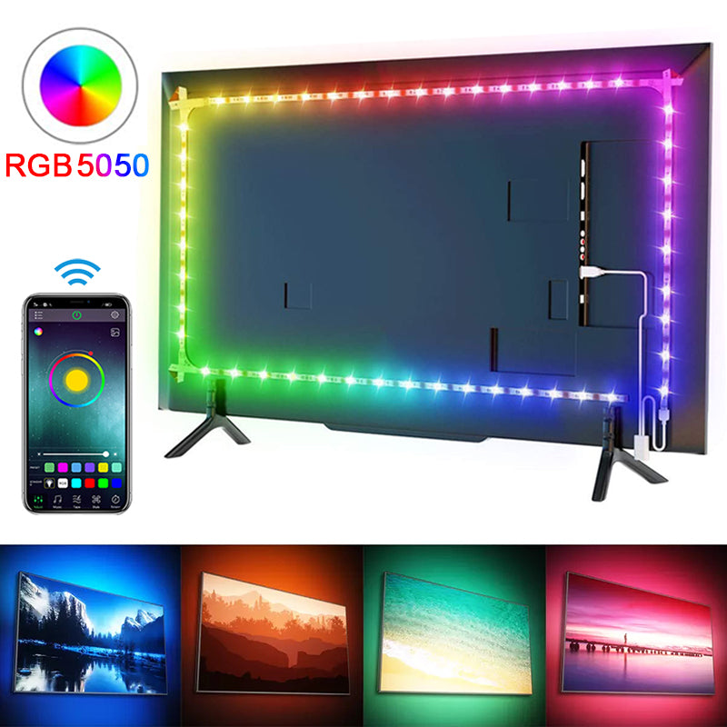 RGB 5050 Led Strip Light Bluetooth App Control 5V USB Led Tape Flexible Ribbon image 1