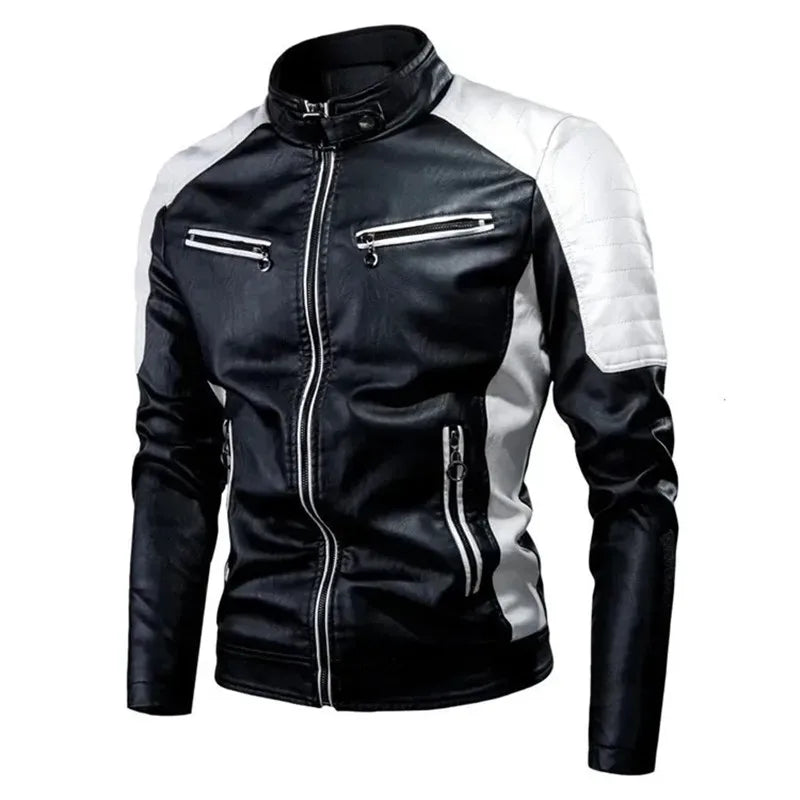 2024 Spring Men Zipper Jacket High Quality Male Jacket Multi Pocket Casual Moto image 3