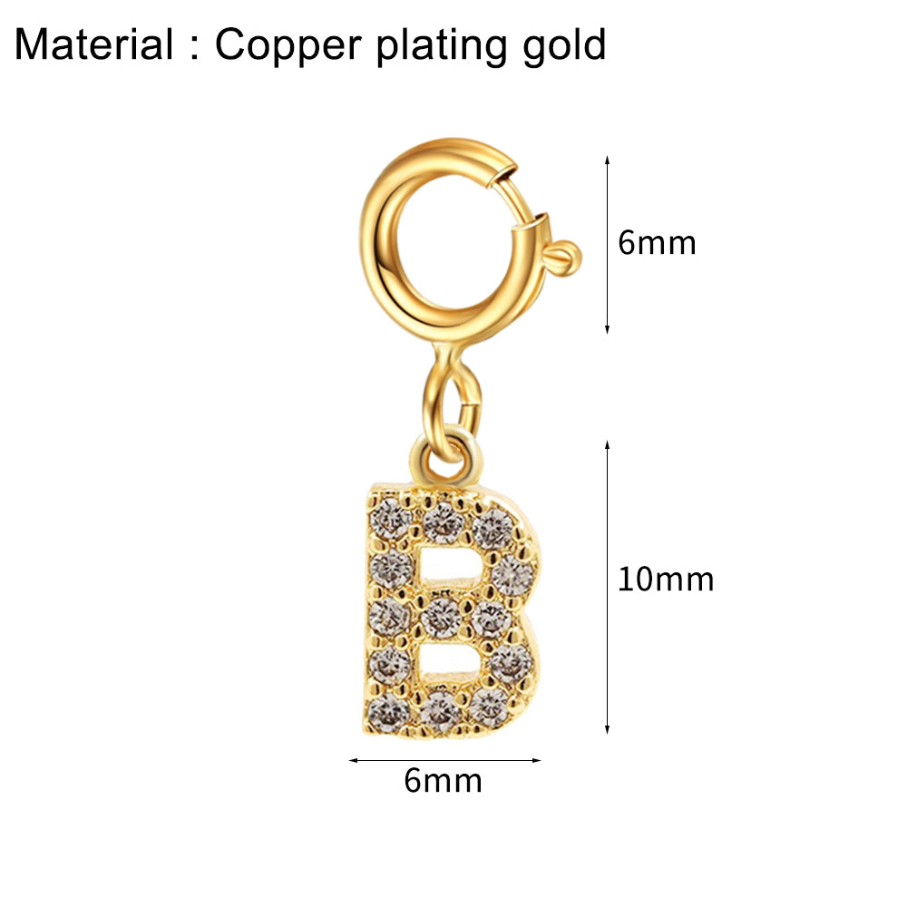 Custom Personalized diy Initial Letter Name Necklace for Women Gold color Penda image 9