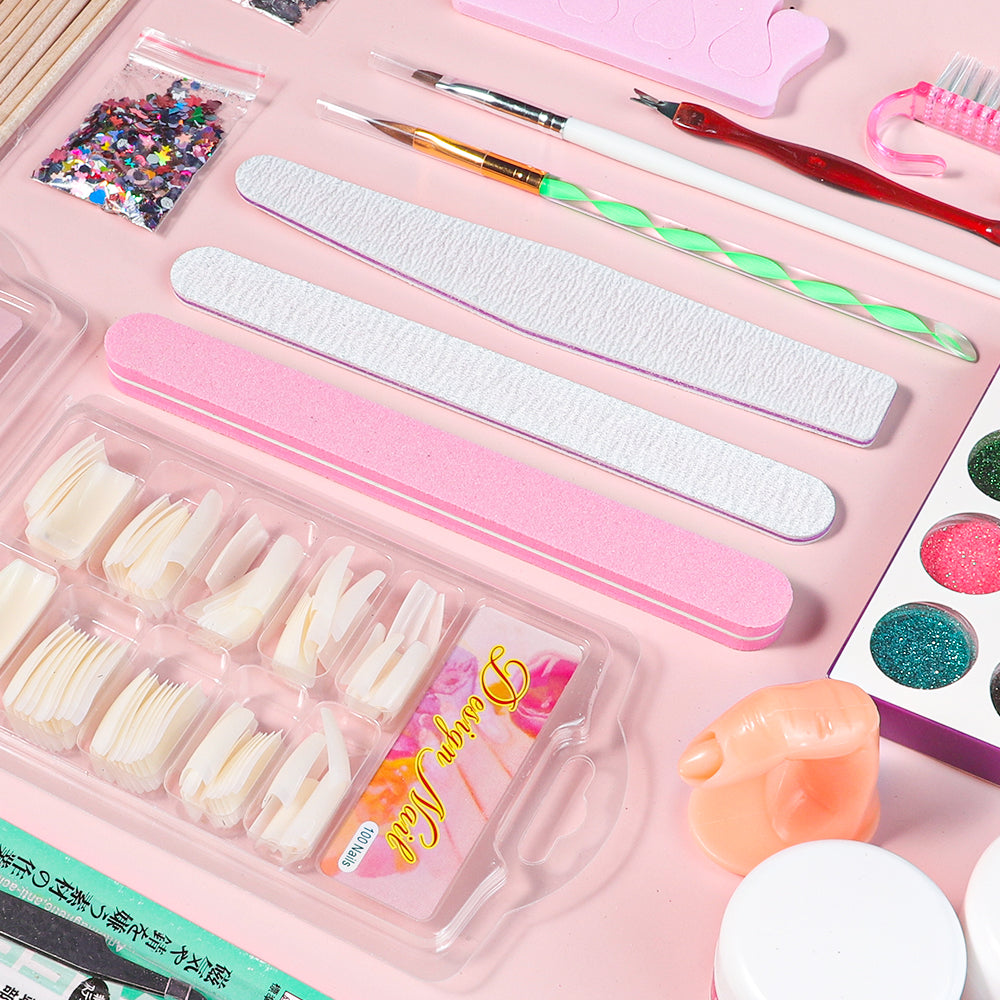 Acrylic Manicure Powder Kit Comes with Glitter Powder and 15ml Gel Manicure Kit image 5