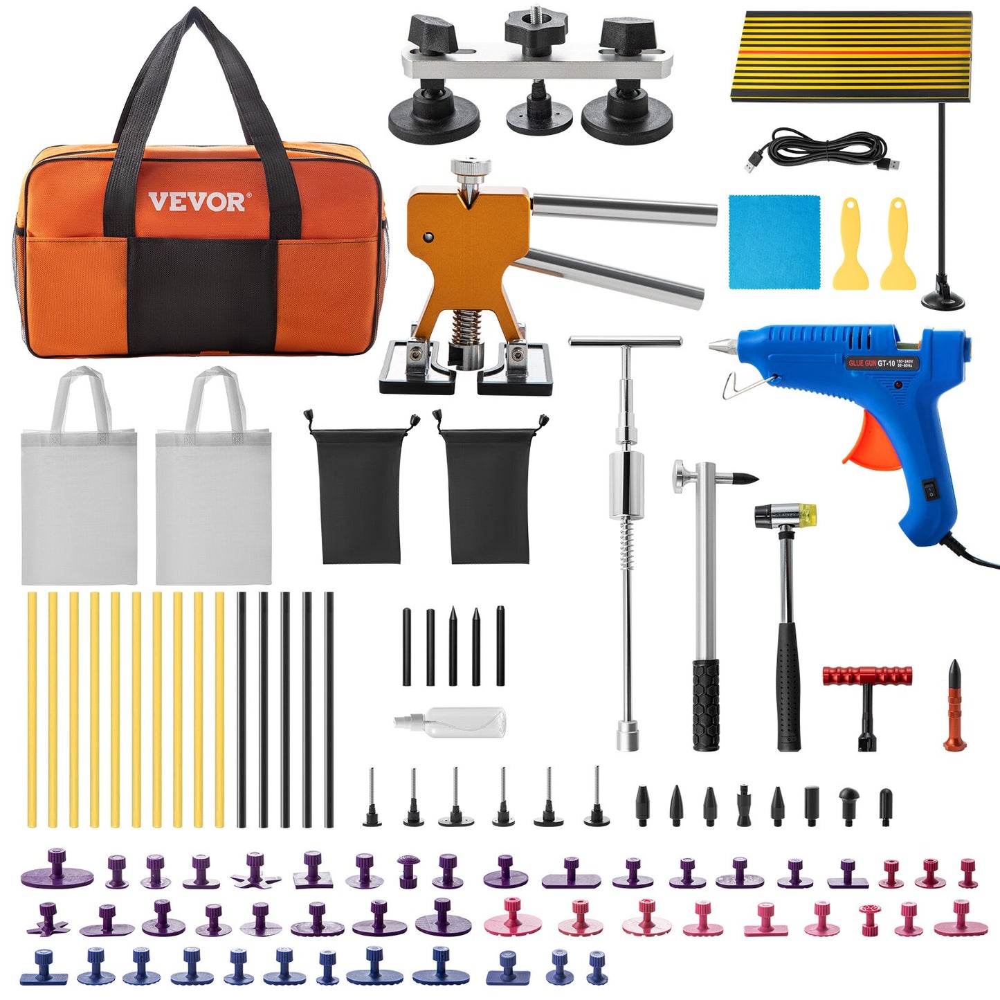 VEVOR Car Paintless Dent Repair Tools 53/60/69/74/89/98 Pcs Automotive Suction image 6