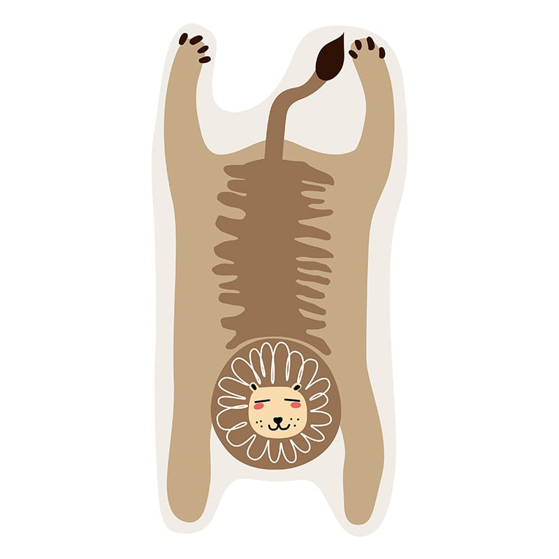 Tiger Carpet for Living Room Cute Cartoon Bedroom Rugs Anti Slip Bedside Kids R image 4