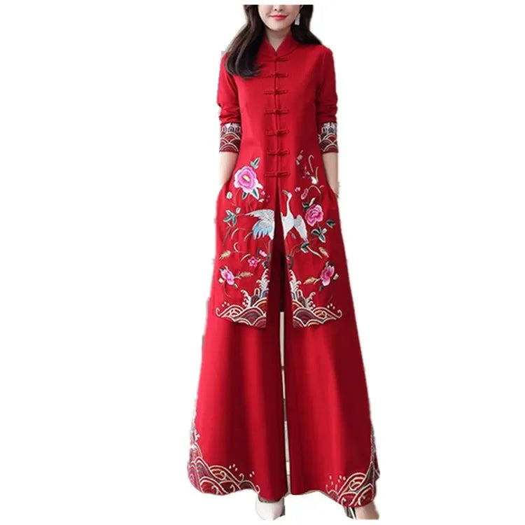 4XL Vietnam Aodai Chinese Style Long Dress Qipao Chinese Cheongsam Dress Tradit image 0