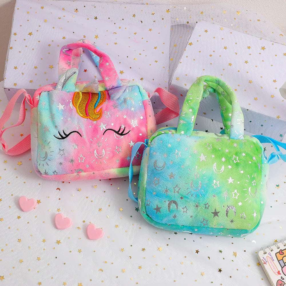Sweet Unicorn Handbags For Girls Lovely Kids Crossbody Bag Children Gift Little image 6