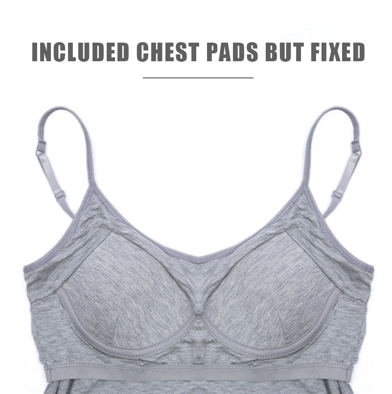 Women Camisole Vest Underwear Summer Soft Tank Top Bra Spaghetti Strap Modal Sl image 17