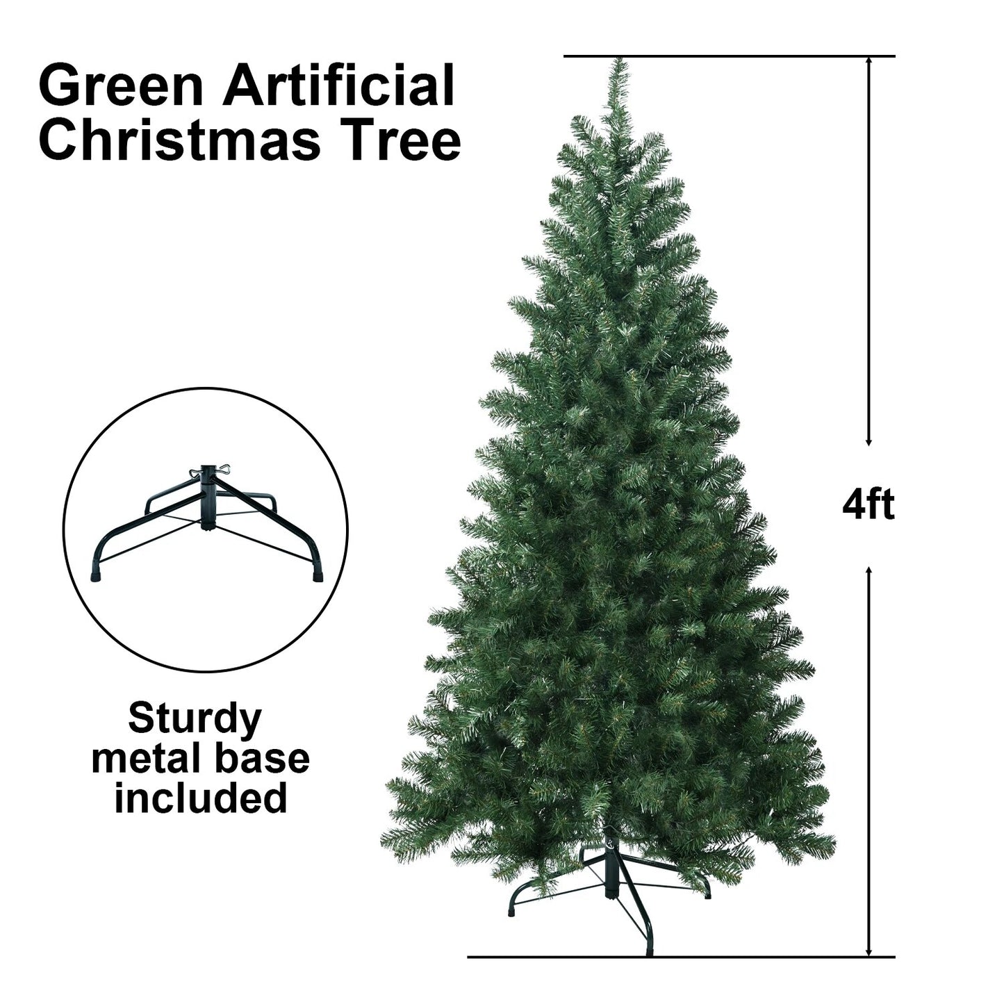 4/5/6/7/7.5/8/9FT Flocked Christmas Tree Easy Assembly Artificial Holiday Xmas image 6