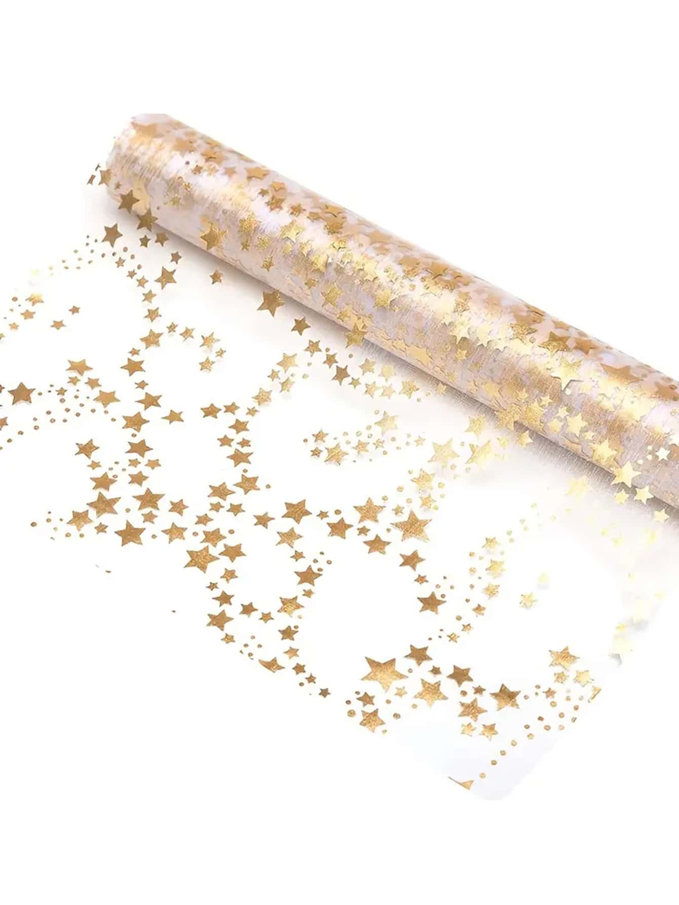 1pc Table Decorations For Party, Golden Table Runner, Sequin Glitter Foil Metal image 4