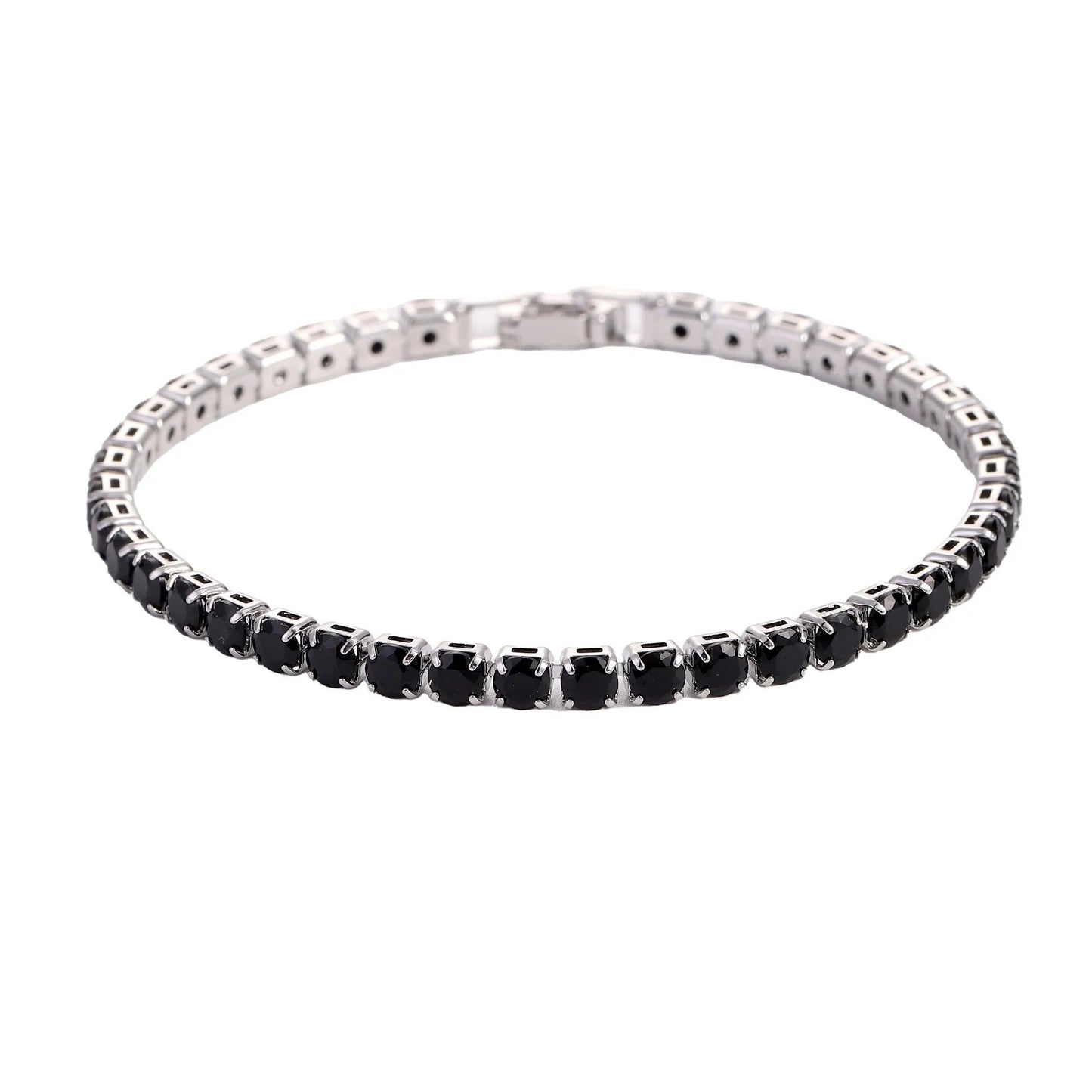4mm Cubic Zirconia Tennis Bracelet Iced Out Chain Bracelets For Women Men Golde image 6