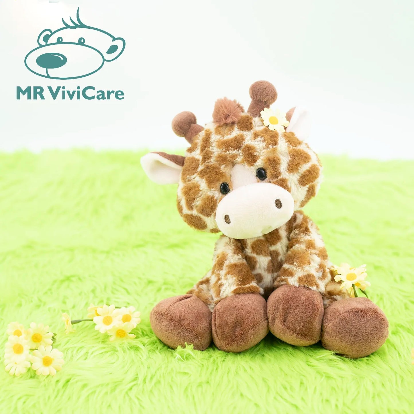 21.5cm Giraffe Cute Plush Dolls Baby Kids Cute Animal Soft Cotton Stuffed Soft image 2