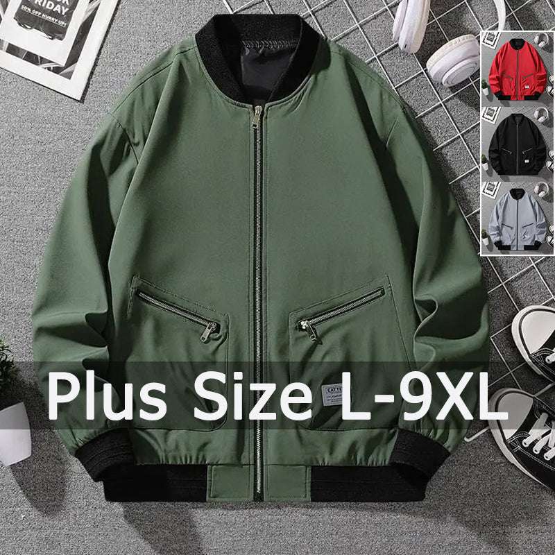 Men Jacket 7XL 8XL 9XL Plus Size Bomber Jacket Fashion Coat Man Autumn Winter O image 0