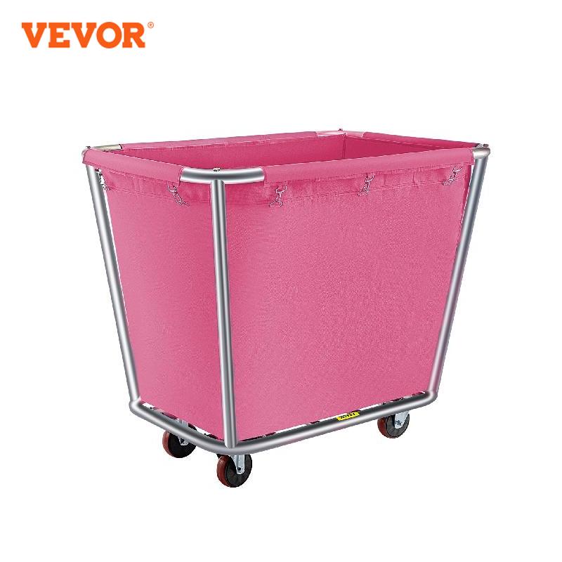VEVOR 6 - 18 Bushel Canvas Laundry Basket Cart with Waterproof Storage Basket R image 0