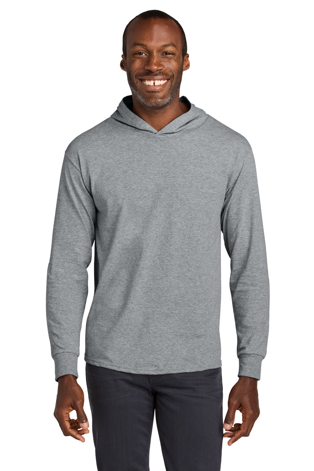 Jerzees Classicsâ„¢ Unisex Cotton Long Sleeve Hooded T-Shirt 363LH
