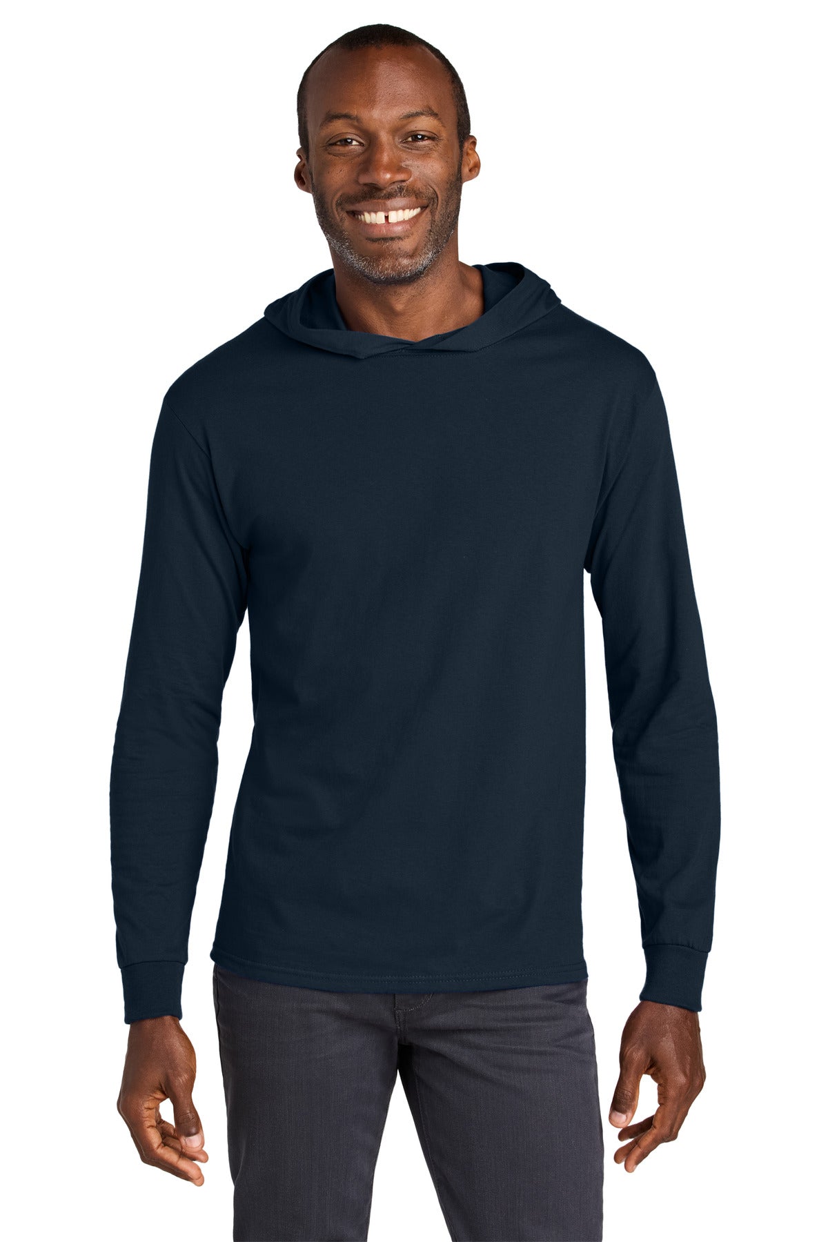 Jerzees Classicsâ„¢ Unisex Cotton Long Sleeve Hooded T-Shirt 363LH