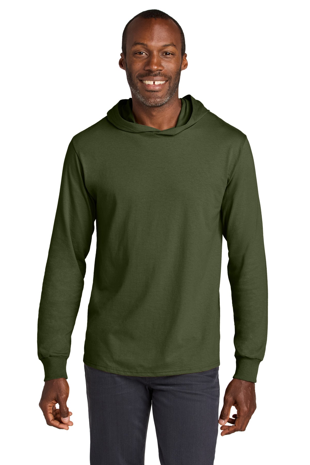 Jerzees Classicsâ„¢ Unisex Cotton Long Sleeve Hooded T-Shirt 363LH