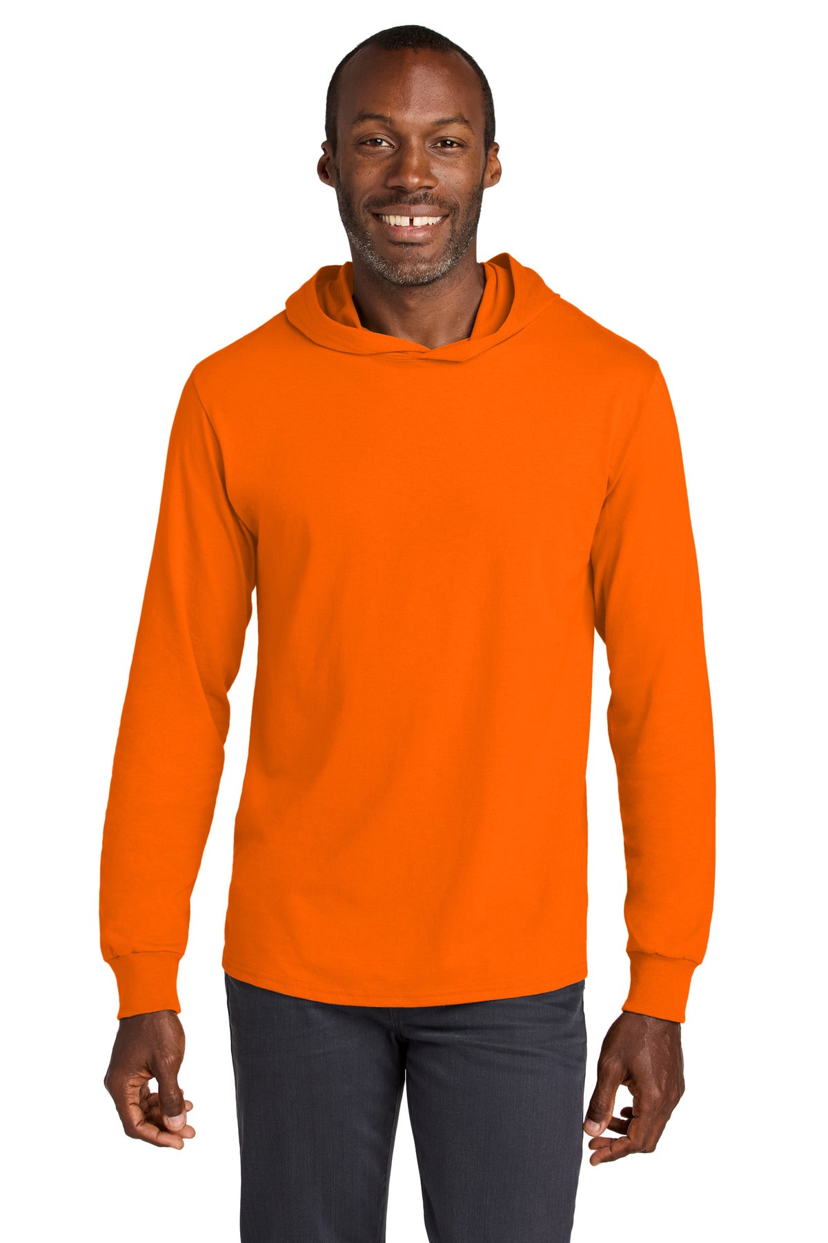 Jerzees Classicsâ„¢ Unisex Cotton Long Sleeve Hooded T-Shirt 363LH